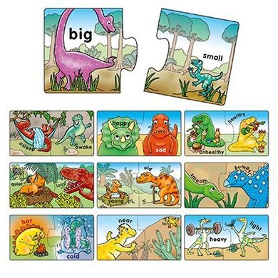 Обучающая Dinosaur Opposites Jigsaw Puzzles 2747 фото