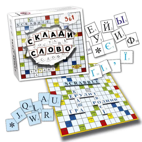 Настольная развивающая игра "Составь слово" "Scrabble" на английском языке 1025 фото