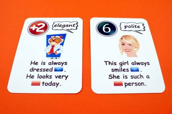 Карточная игра Fun Card English adverbs vs adjectives 2380 фото