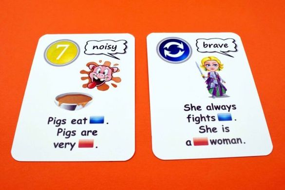 Карточная игра Fun Card English adverbs vs adjectives 2380 фото