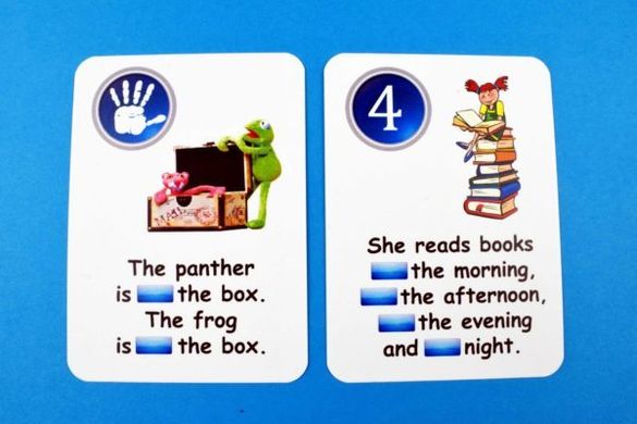 Карточная игра Fun Card English prepositions of time and place 2370 фото