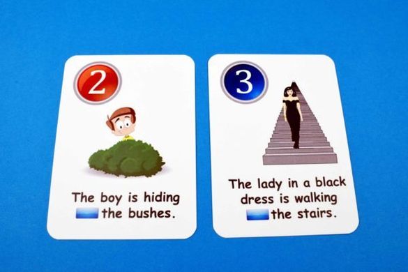 Карточная игра Fun Card English prepositions of time and place 2370 фото