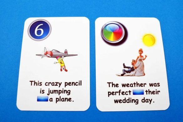 Карточная игра Fun Card English prepositions of time and place 2370 фото