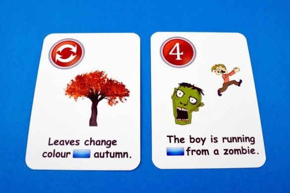 Карточная игра Fun Card English prepositions of time and place 2370 фото