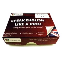 Карткова гра Speak English Like a Pro (LEVEL A1), Creativo 3794 фото