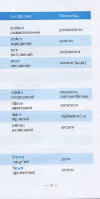 Навчальний посібник "Найшвидший спосіб вивчити неправильні дієслова" 1617 фото