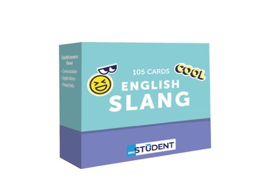 Картки для вивчення англійської мови English Student Slang (укр.) 2836 фото