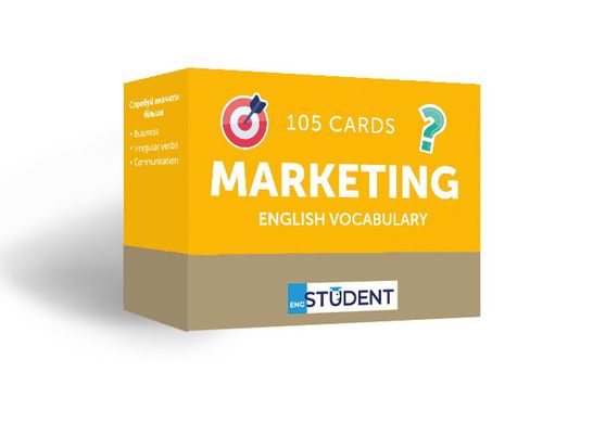 Карточки для изучения английского языка English Student Marketing English Vocabulary (укр.) 2835 фото