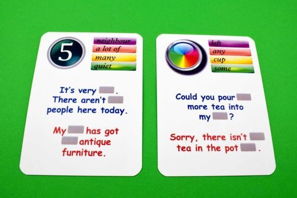 Карточная игра Fun Card English countable and uncountable nouns 2270 фото