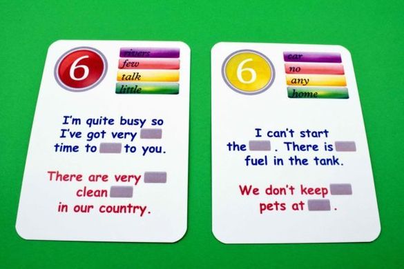 Карточная игра Fun Card English countable and uncountable nouns 2270 фото