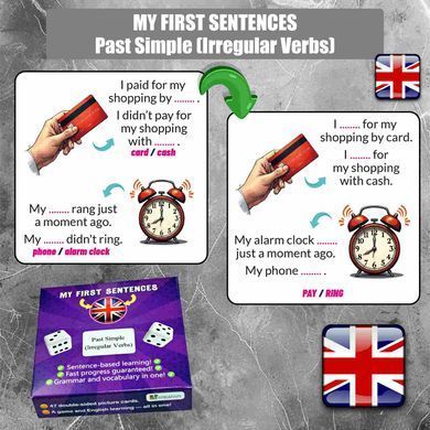My First Sentences: Past Simple Irregular Verbs &mdash; навчальна гра з англійської 7002 фото