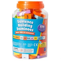 Фразовый конструктор для изучения английского "Домино" в ведерке. Sentence Building Dominoes 2780 фото