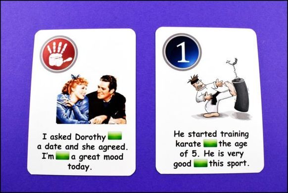 Карточная игра Fun Card English prepositions, prepositions, prepositions 2140 фото