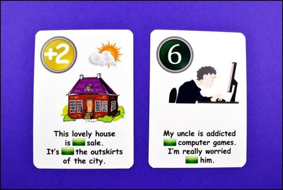 Карточная игра Fun Card English prepositions, prepositions, prepositions 2140 фото