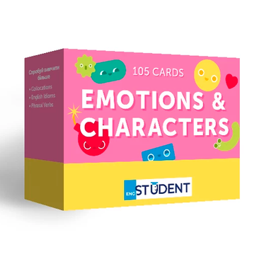 Карточки для изучения английского языка English Student Emotions & Characters 105 карт 3069 фото