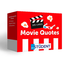 Картки для вивчення англійської мови English Student Movie Quotes 105 карток 3073 фото