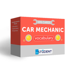 Карточки для изучения английского слова English Student Car Mechanic 105 карт 3075 фото