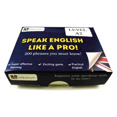 Карткова гра Speak English Like a Pro (LEVEL A2), Creativo 3796 фото