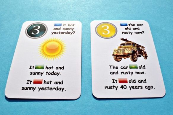 Карточная игра Fun Card English is / are / was / were 2630 фото