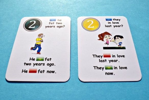 Карточная игра Fun Card English is / are / was / were 2630 фото