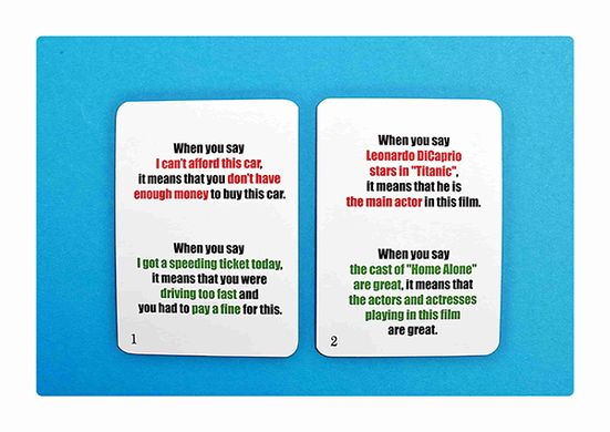 Карточная игра Fun Card English 100 useful phrases 1033 фото