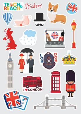 Стікерпак "London style" А5 562 фото