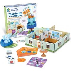 Гра Слон у кімнаті Elephant in the Room для розвитку мовлення й вивчення приводів Learning resources 3130 фото