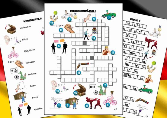 Книга German In Crossword Puzzles (Creativo) 663 фото