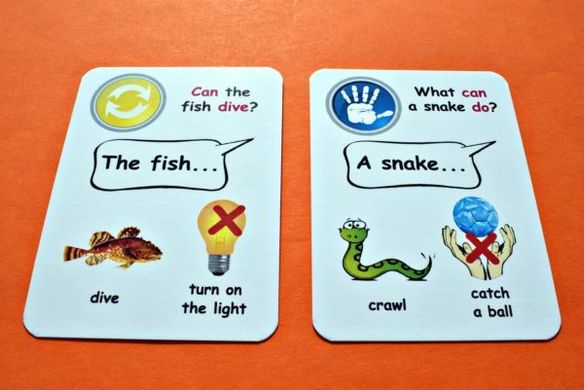 Карточная игра Fun Card English can / can’t 2600 фото